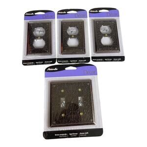 NWT 4 Piece Set Of Amerelle Aged Bronze Wall Playes